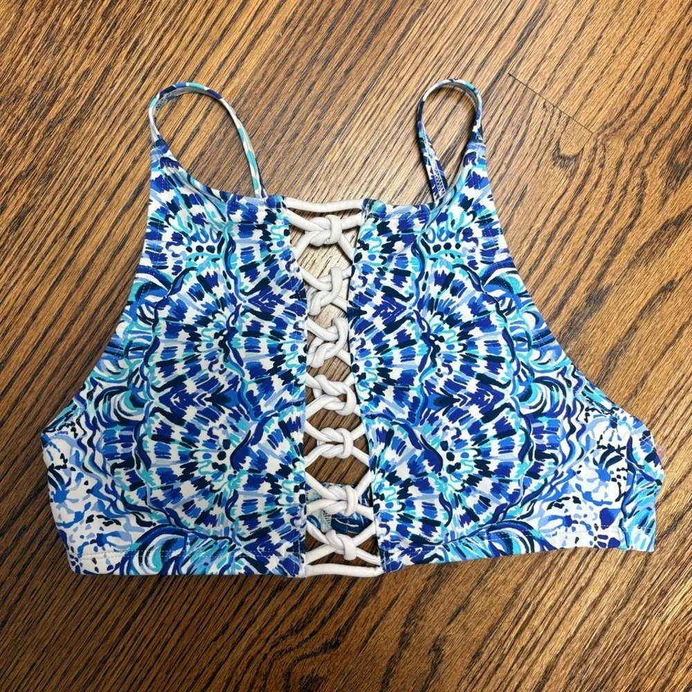 Lilly Pulitzer ADDERLAY BIKINI HALTER-TOP Like new!